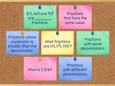 Parts and Kinds of Fractions