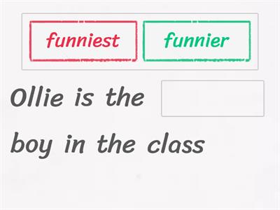 comparative and superlative 