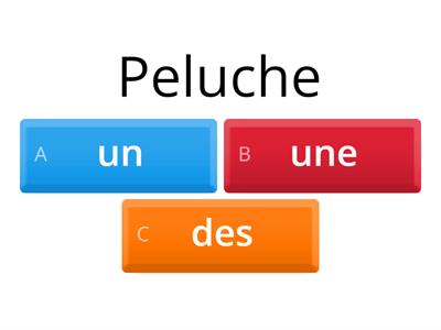 Quiz des articles indéfinis