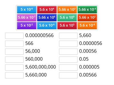 Standard to Scientific Notation