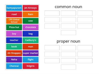 common and proper nouns