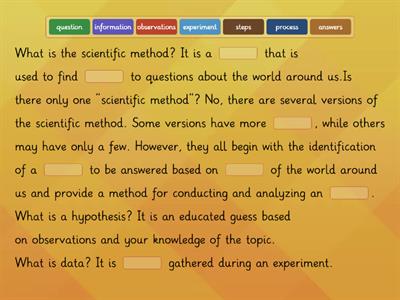 The Scientific Method - Overview