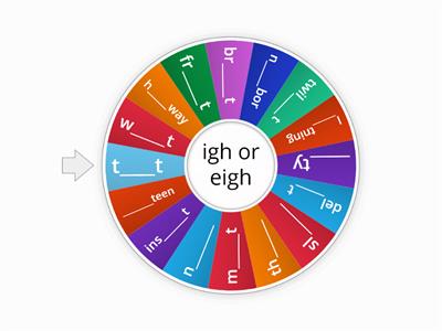 igh or eigh spell a word