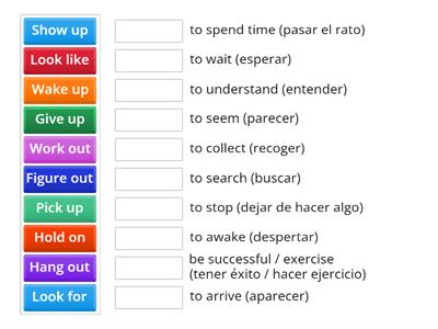 Memoriza estos Phrasal verbs