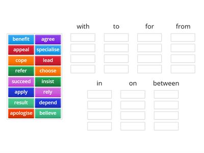 verb + preposition unit 3