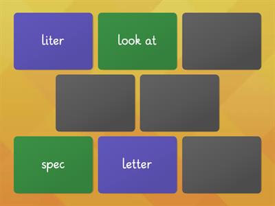 Latin Roots (spec, liter, struct, vent)