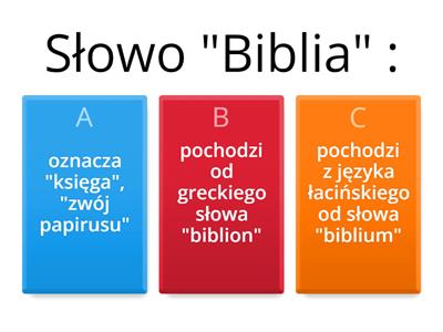  Biblia  - podstawy