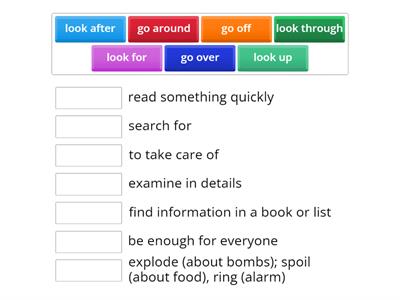 Phrasal verbs module 3 Starlight 7