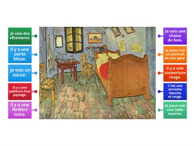 Label La Chambre - Van Gogh