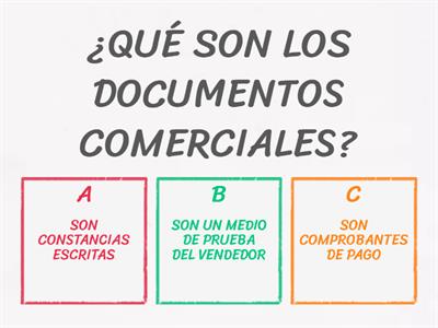 DOCUMENTOS COMERCIALES