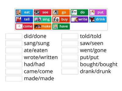  Irregular verbs