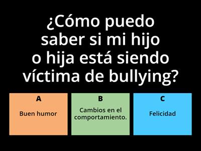 ¿Cómo puedo saber si mi hijo o hija está siendo víctima de bullying?