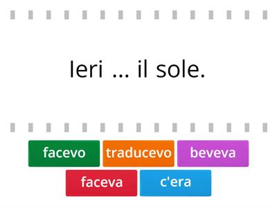 L'imperfetto indicativo I. QDE 16/4