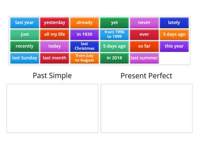 Present Perfect Past Simple