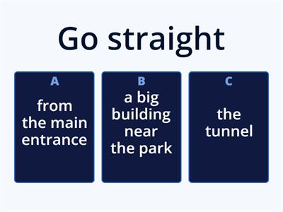 Matching Directions - Imperative Expressions