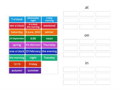 Spotlight 3 Module 8 IN / ON / AT