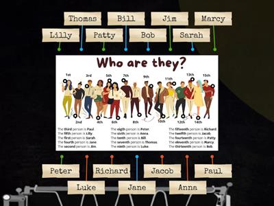 Who are they? - Ordinal Numbers
