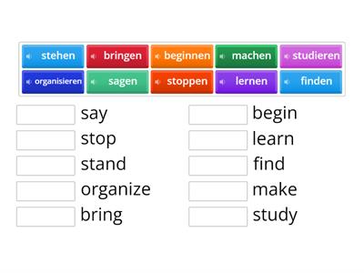 ähnliche Verben - similar verbs