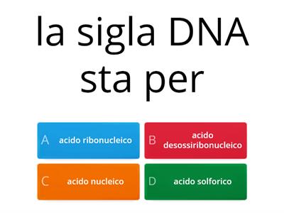 DNA e RNA (scuola secondaria II grado)