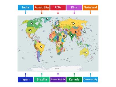 A világ országai (Diagram)
