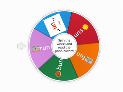 “un” phonic and word game
