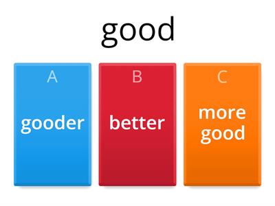 Degrees of comparison of adjective