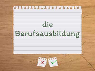 Spektrum Deutsch A2, Kapitel 5, Text "Bildungswege in Deutschland"