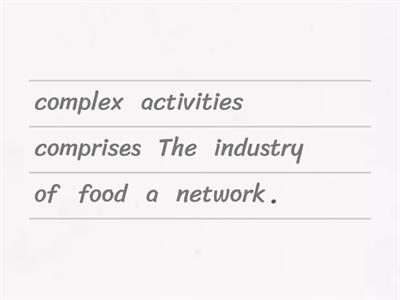 Food Industry ABSTRACT