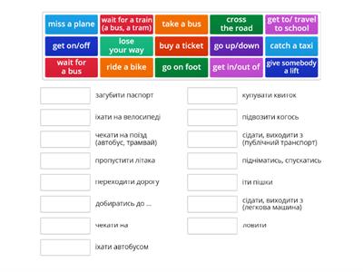 Solutions El. Unit 5E Travel collocations