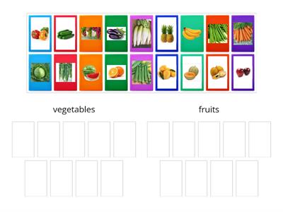 Sorting fruits and vegetables