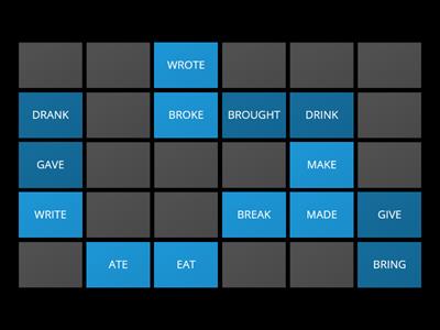 Memory Game Past Simple - Irregular verbs