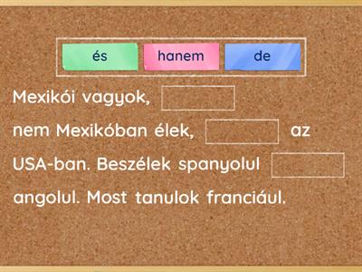 (155) Magyar nyelv: kötőszók // conectores (és, vagy, is, de, mert, hanem)