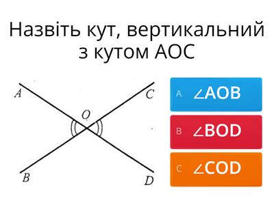 Суміжні та вертикальні кути