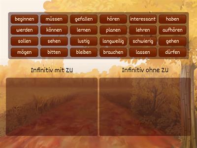 1. Infinitiv mit ZU und ohne ZU