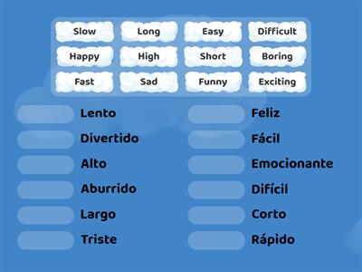 Adjectives (English/Spanish)