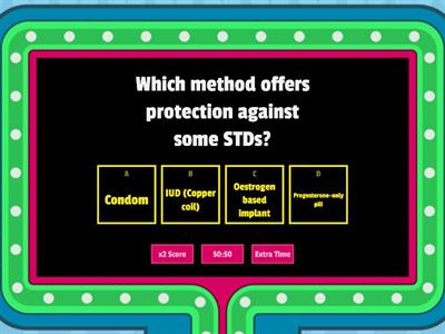 Contraceptives quiz