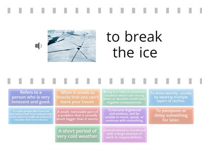  Idioms about snow and ice.