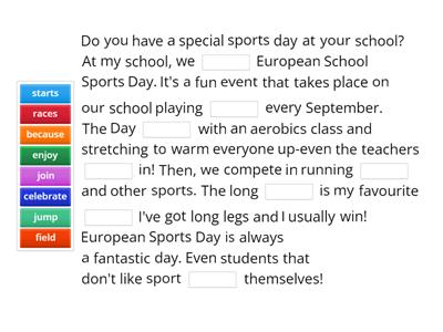 European School Sports Day by Anđela Marić (RO2; 2f)