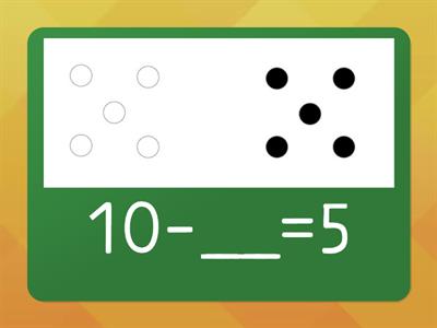  number bonds 1-10 dot patterns: flash cards