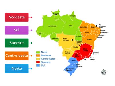 Jogo das regiões do Brasil