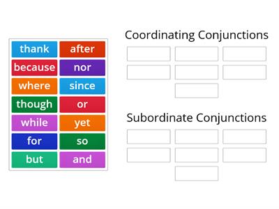 WS-Word Forms- Conjunctions