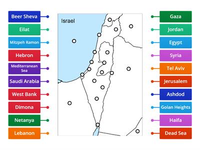 Israel Cities & Neighboring Countries