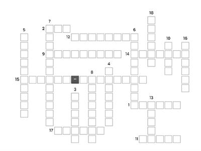 UNIT 1.1 - crossword