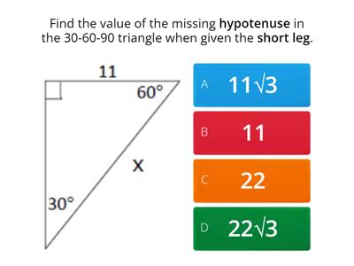 Special Right Triangles Review