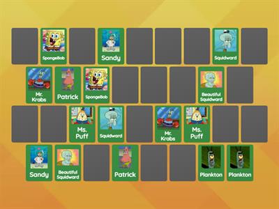 CAB. SpongeBob Memory Game