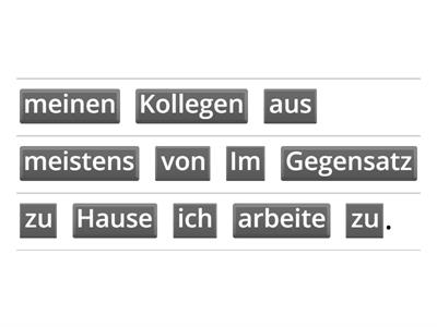 Gegensätze ausdrücken - Ordne die Sätze