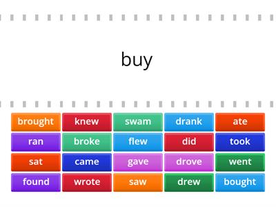  Simple Past- irregular verbs