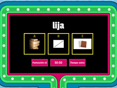 JUEGO LETRAS J, M, N , L