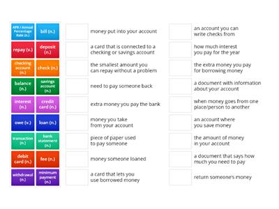 Banking & Credit Vocabulary Quiz