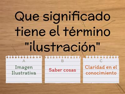 Preguntas sobre la Ilustración